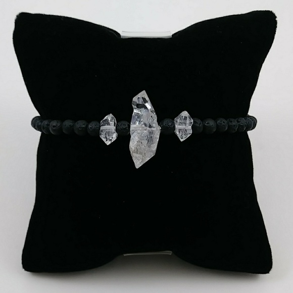 Crystal Cove Boutique Jewelry - Rainbow Herkimer Diamond & Onyx